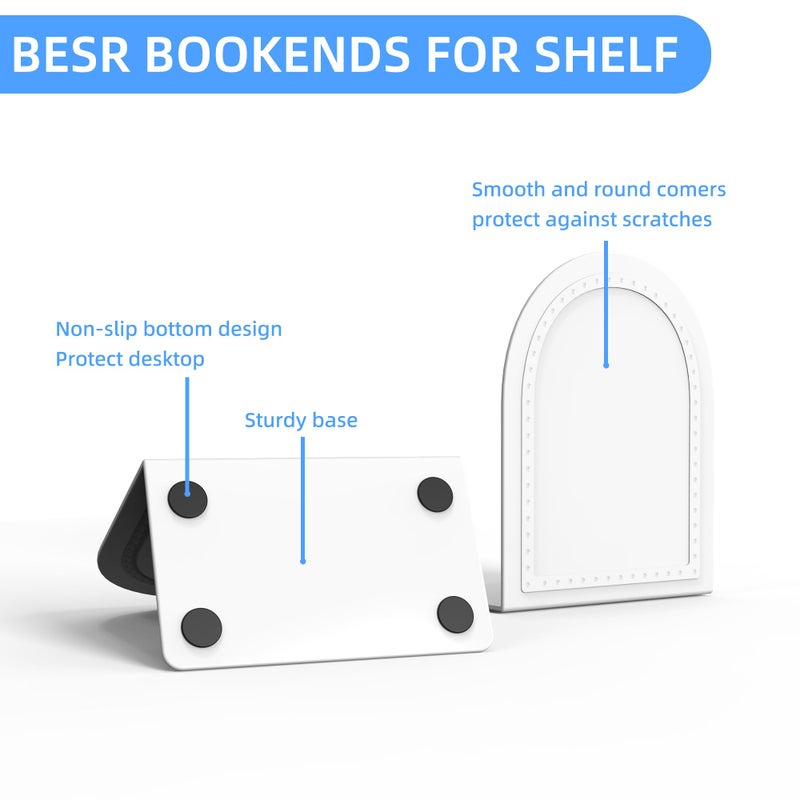 shikaman Bookends Metal Book Ends Universal Economy Bookends - Image 4
